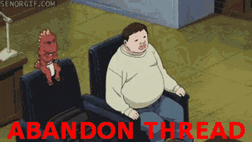 monsters abandon thread GIF by Cheezburger