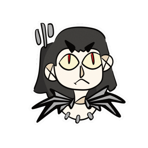 shturmik black mad annoyed annoying Sticker