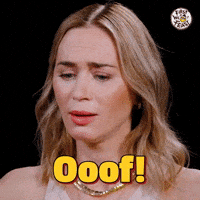 Emily Blunt Pain GIF by First We Feast