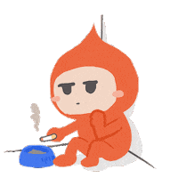 Tired Smoke Sticker