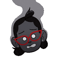 Tired Burnt Out Sticker by Gashhuds