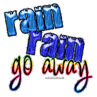 go away rain Sticker