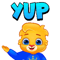 Uh Huh Yes Sticker by Lucas and Friends by RV AppStudios