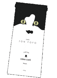cat coffee Sticker by ORNA