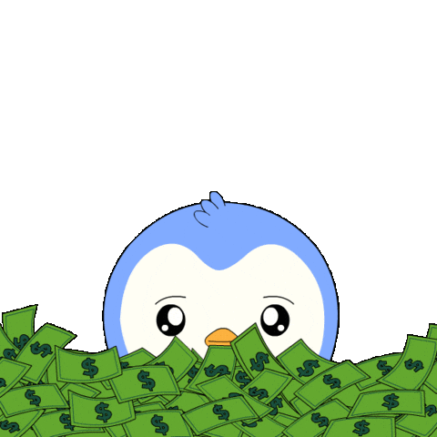 Money Success Sticker by Pudgy Penguins