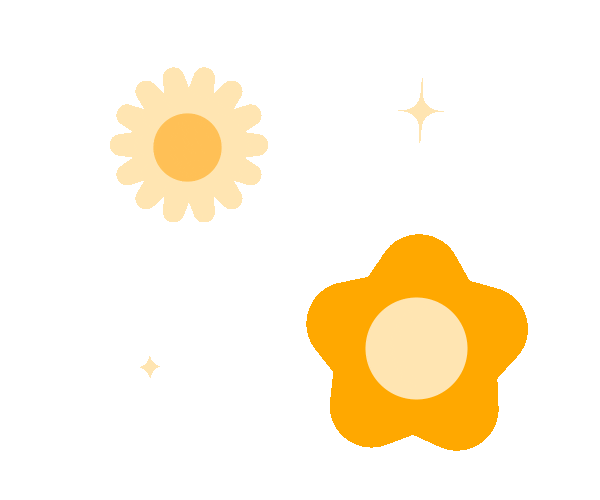 Gold Dust Flowers Sticker
