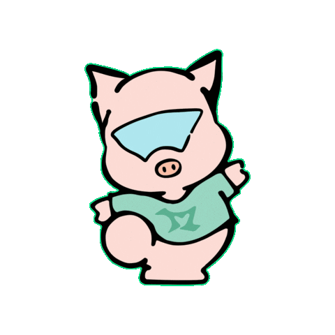 bigpigkid giphygifmaker pig giphycreatortest piggy Sticker