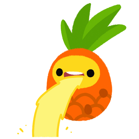 excited vomit Sticker by pikaole