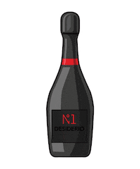 Champagne Prosecco Sticker by Desiderio