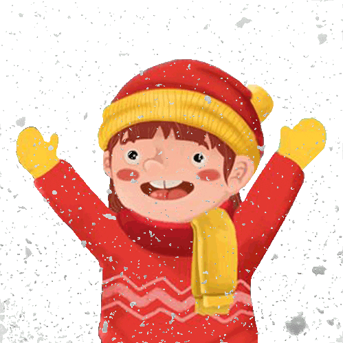 cinsonart giphyupload christmas girl snow Sticker