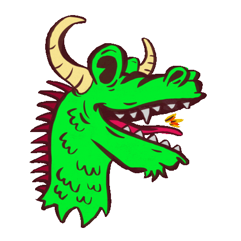 batukindil giphyupload fire dragon reptile Sticker