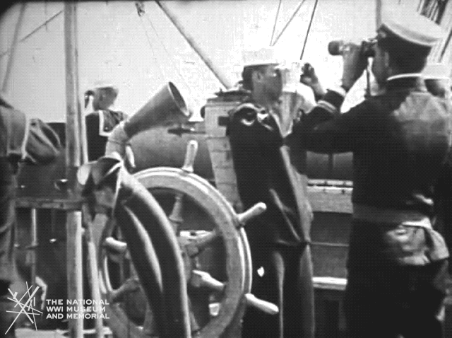 NationalWWIMuseum giphyupload black and white military navy GIF