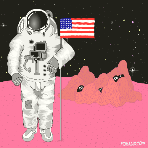 Space Fox GIF by Animation Domination High-Def