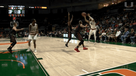 assist slam dunk GIF by Miami Hurricanes