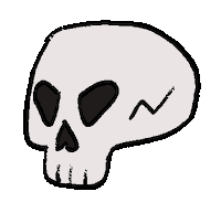 Lukia skull lukia Sticker