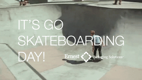 Skateboarding Day GIF by ernestpackaging