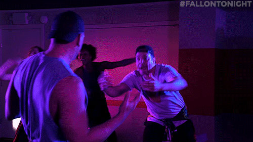 fallontonight giphyupload running mlb hip hop GIF
