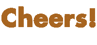 Cheers Sticker by Freyja Swiss