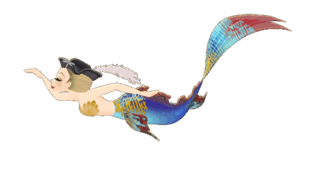 Lizzy Mermaid Tail Sticker by Mermaid_Lux