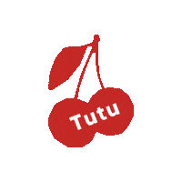Fruit Cherry Sticker by Tutu Flavors