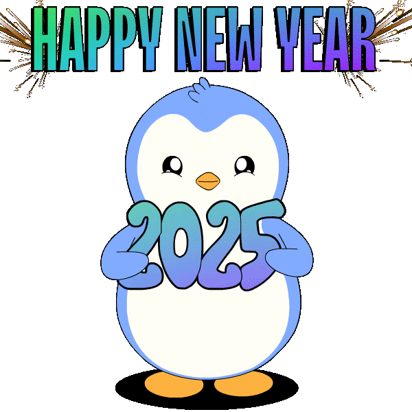 New Year Penguin Sticker by Pudgy Penguins