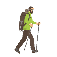 Walking Mountain Sticker by Wirtschaftskammer Vorarlberg