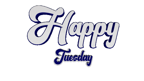 Happy Tuesday Sticker by OpticalArtInc.