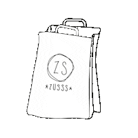 Paper Bag Shopping Sticker by ZUSSS