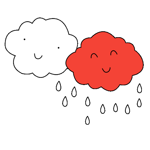 Rain Raining Sticker by Rawww