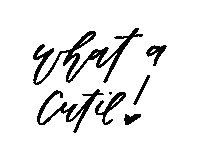 Cutie Calligraphy Sticker by four things paper