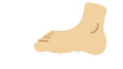emojivid emoji people foot emojivid Sticker