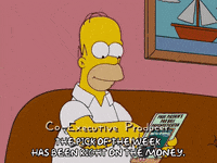 homer simpson reading GIF