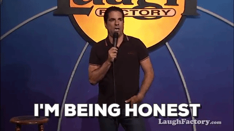 stand-up honesto GIF