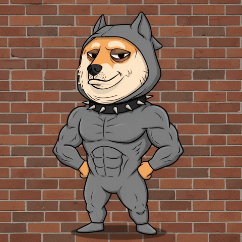 Flexing Shiba Inu GIF by Doge Pound