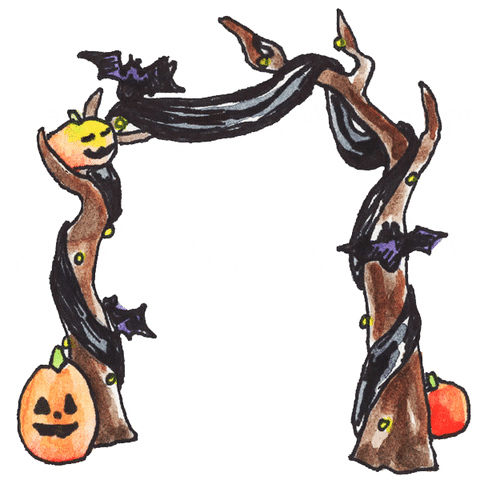 SmallBatchArtist halloween spooky nintendo animal crossing GIF