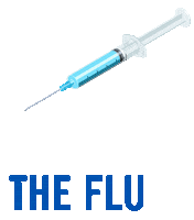 carilionclinic fall flu health care flu shot Sticker
