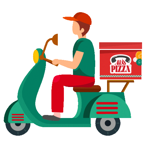 Alo_Pizza giphyupload pizza delivery motoboy Sticker