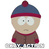 Stan Marsh Action Sticker by South Park