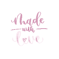 lululetter love hearts handmade handwritten Sticker