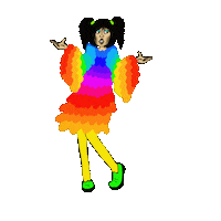 Dance Rainbow Sticker