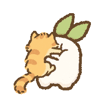Cat 痛 Sticker by LoBo