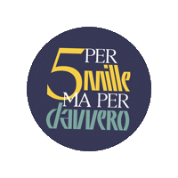Vitanonprofit appello 5permille mobilitazione 5permillemaperdavvero Sticker