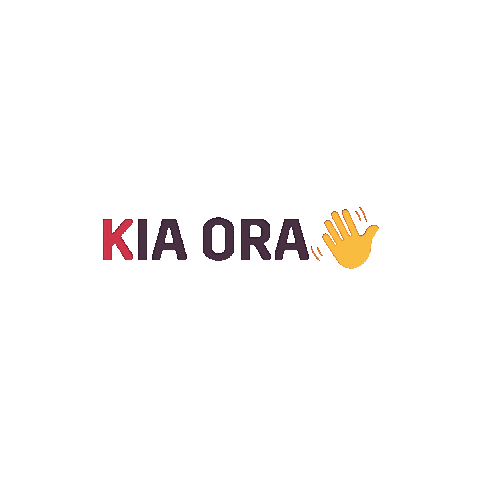 Wave Hello Sticker by Reo Māori