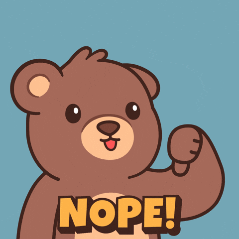 No Way Thumbs Down GIF by BEARISH