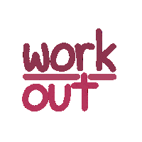 Working Out Sticker