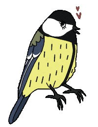 Great Tit Bird Sticker