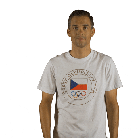 Waving Czech Republic GIF by Český olympijský tým