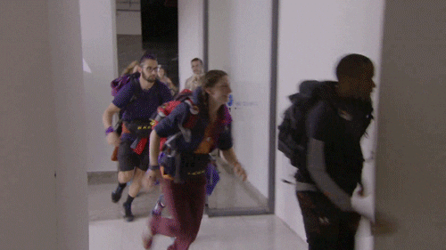 cbs giphyupload running teams the amazing race GIF