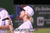take me out to the ball game singing GIF by I Love Kellie Pickler