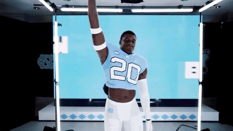North Carolina Football GIF by UNC Tar Heels